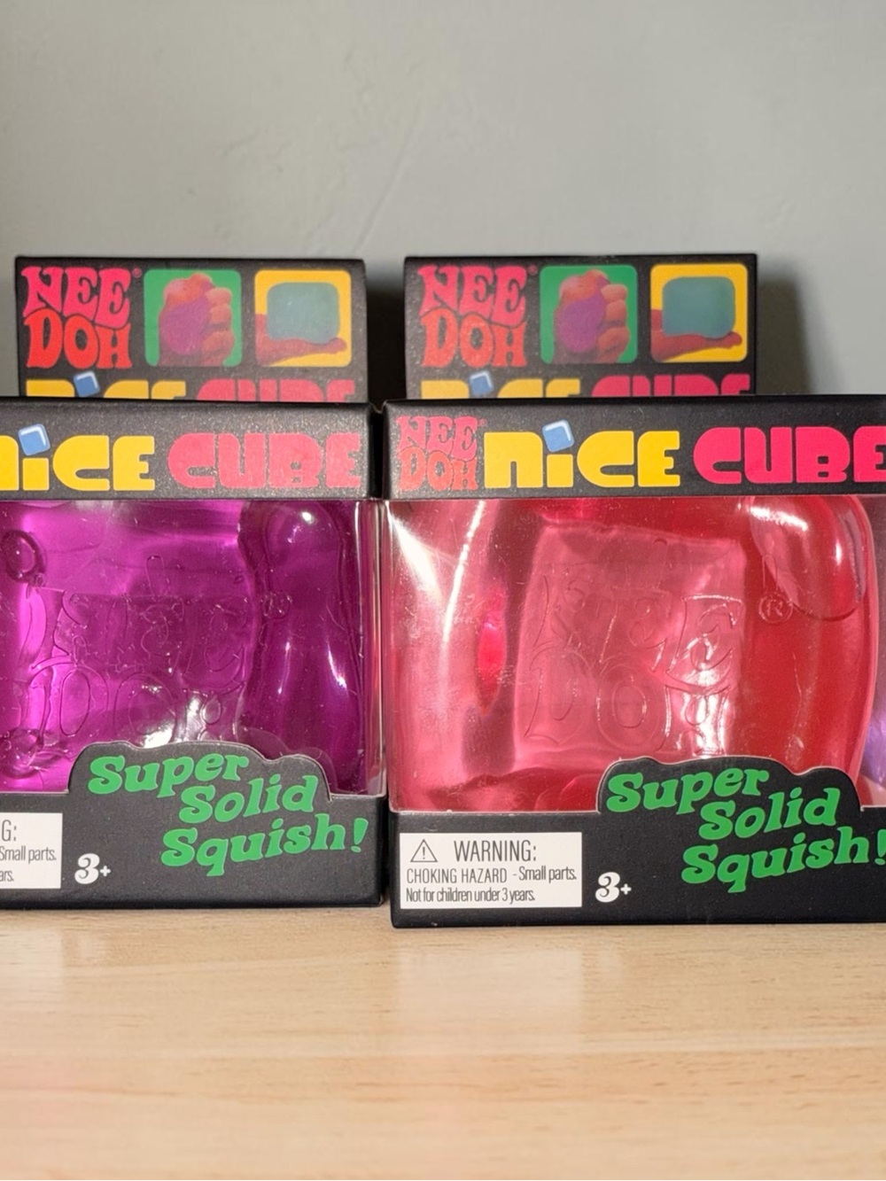 Super Solid Squish Ice Cube - Purple and Pink